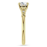 IGI Certified Round 1 Carat Lab Grown Diamond Art Deco Filigree Ring