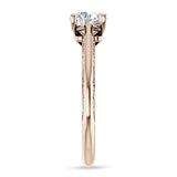 10K Gold IGI Certified Round 2 Carat Lab Grown Diamond Art Deco Filigree Solitaire Ring