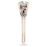 IGI Certified Round 3 Carat Lab Grown Diamond Art Deco Cluster Twisted Ring