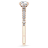 18K Gold IGI Certified Round 2 Carat Lab Grown Diamond Art Deco Cluster Filigree Ring
