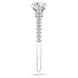 14K Gold IGI Certified Round 3 Carat Lab Grown Diamond Art Deco Cluster Filigree Ring