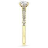 18K Gold IGI Certified Round 1 Carat Lab Grown Diamond Art Deco Cluster Filigree Ring