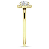 IGI Certified Round 2 Carat Lab Grown Diamond Art Deco Filigree Cluster Halo Ring
