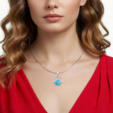 Wave Pendant Necklace