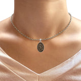  Snake & Moon Pendant Necklace