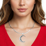 Moon & Vines Pendant Necklace