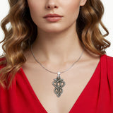  Twisted Snake Pendant Necklace