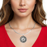  Sun & Runes Pendant Necklace
