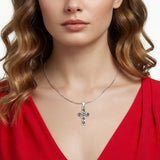  Triskele Cross Charm Pendant Necklace