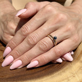 Two Piece Round Solitaire Bridal Gold Ring