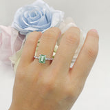Art Deco Emerald Cut Ring