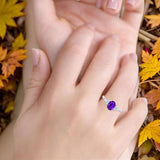 Oval Natural Stone Art Deco Ring