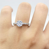 Vintage Style Round Natural Stone Ring
