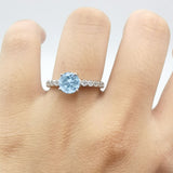 Vintage Style Round Natural Stone Ring
