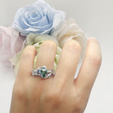 Pear Teardrop Leaf Vintage Style Ring