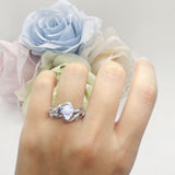 Pear Teardrop Leaf Vintage Style Ring