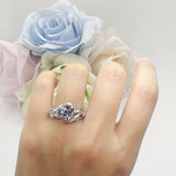 Pear Teardrop Leaf Vintage Style Ring