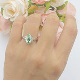 Art Deco Marquise Vintage Style Tapered Ring
