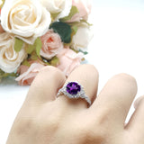 Art Deco Halo Engagement Ring