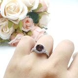 Art Deco Halo Engagement Ring