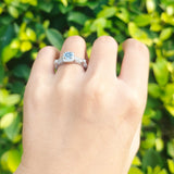 Vintage Round Natural Stone Beaded Ring
