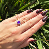 Vintage Style Oval Natural Stone Solitaire Ring