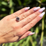 Vintage Style Round Natural Stone Ring