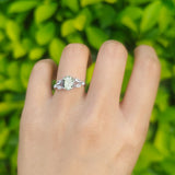 Art Deco Oval Trillium Ring