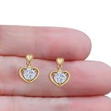 Heart Stud Earrings