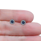 Round Stud Earrings