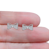 Ribbon Bow Stud Earrings