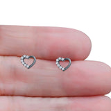Heart Stud Earrings