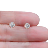 Round Stud Earrings