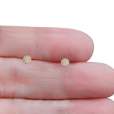Round Stud Earrings