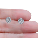 Round Stud Earrings