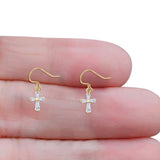 Cross Fishhook Earrings