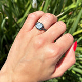 Art Deco Cushion Cut Halo Infinity Twist Ring