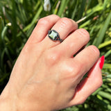 Art Deco Cushion Cut Halo Infinity Twist Ring