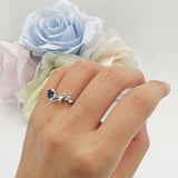 Heart Leaf Art Deco Ring