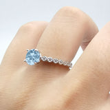 Vintage Style Round Natural Stone Ring