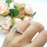 Round Natural Stone Cathedral Ring