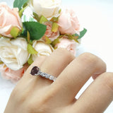 Round Natural Stone Cathedral Ring