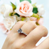 Art Deco Teardrop Pear Ring