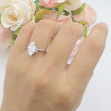 Art Deco Marquise Vintage Style Tapered Ring
