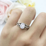 Oval Celtic Trinity Knot Ring