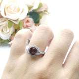 Art Deco Halo Engagement Ring