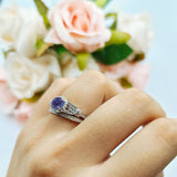 Art Deco Two Piece Bridal Ring