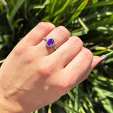 Oval Vintage Style Natural Stone Art Deco Ring