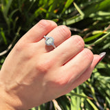 Vintage Style Oval Natural Stone Solitaire Ring