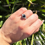 Vintage Style Round Natural Stone Ring